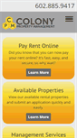 Mobile Screenshot of colonypropertymanagement.com